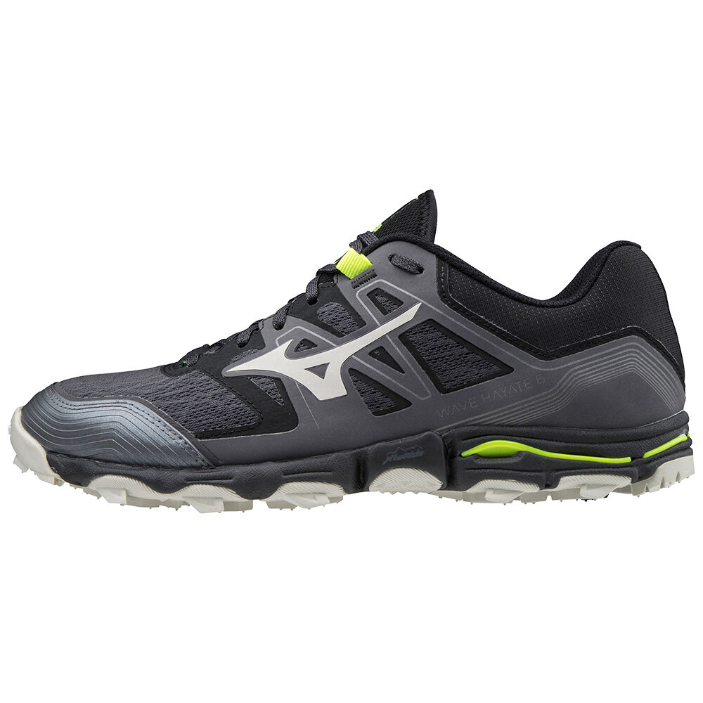 Mizuno Men's Wave Hayate 6 Trail Running Shoes Black (J1GJ207239-FLA)